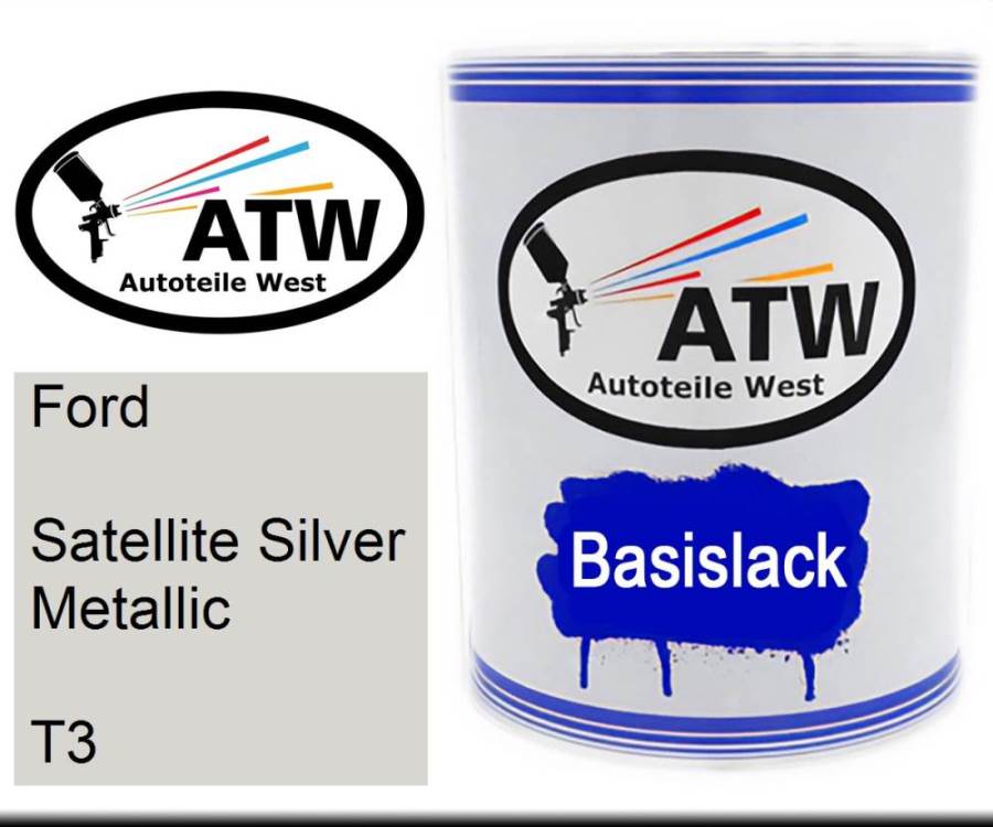 Ford, Satellite Silver Metallic, T3: 1L Lackdose, von ATW Autoteile West.